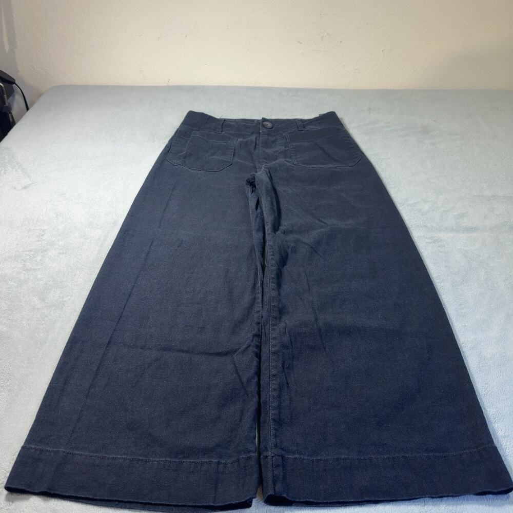 Y2K Maeve Pilcro Colette Beyond Baggy Linen Capri Pants 28x22 Relax Loose Baggie